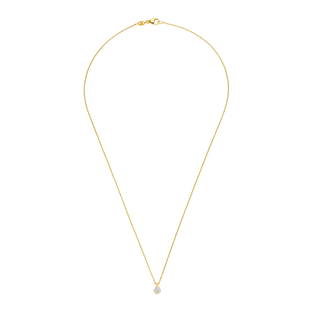 Schaap en Citroen Diamonds collier geelgoud met diamant - #4 Schaap en Citroen Diamonds collier geelgoud met diamant - #4
