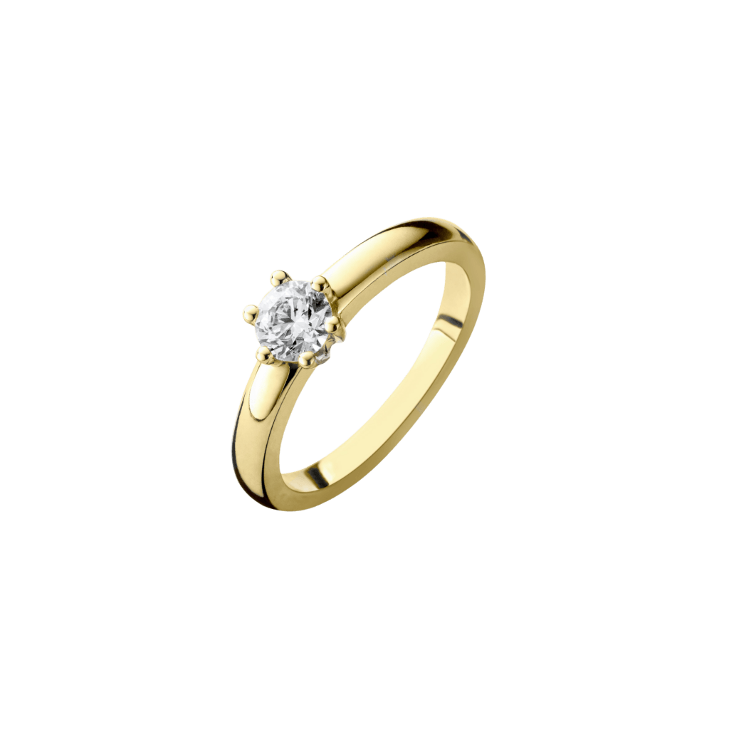Schaap en Citroen Diamonds ring geelgoud met diamant - #1 Schaap en Citroen Diamonds ring geelgoud met diamant - #1