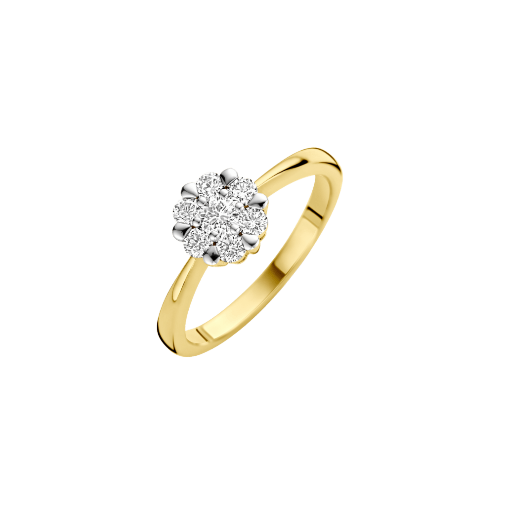 Schaap en Citroen Diamonds ring geelgoud met diamant - #1 Schaap en Citroen Diamonds ring geelgoud met diamant - #1