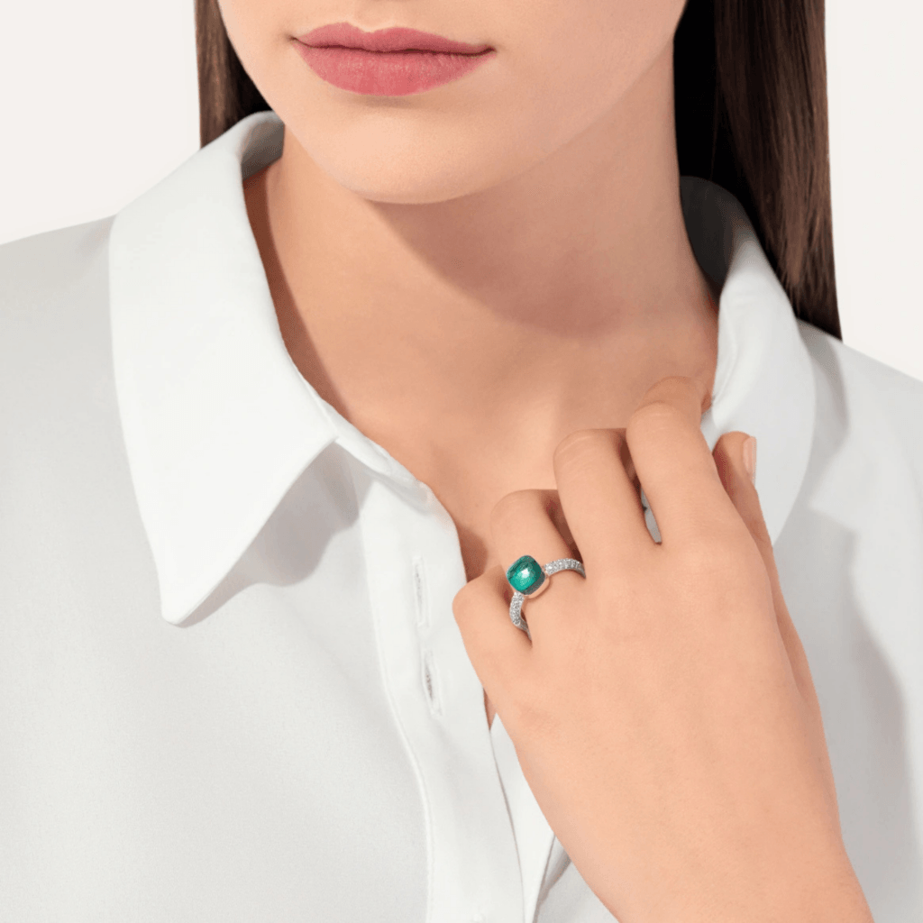 Pomellato Nudo Petit ring roodgoud met diamant - PAB7040 O6WHR DB0OY - #4 Pomellato Nudo Petit ring roodgoud met diamant - PAB7040 O6WHR DB0OY - #4