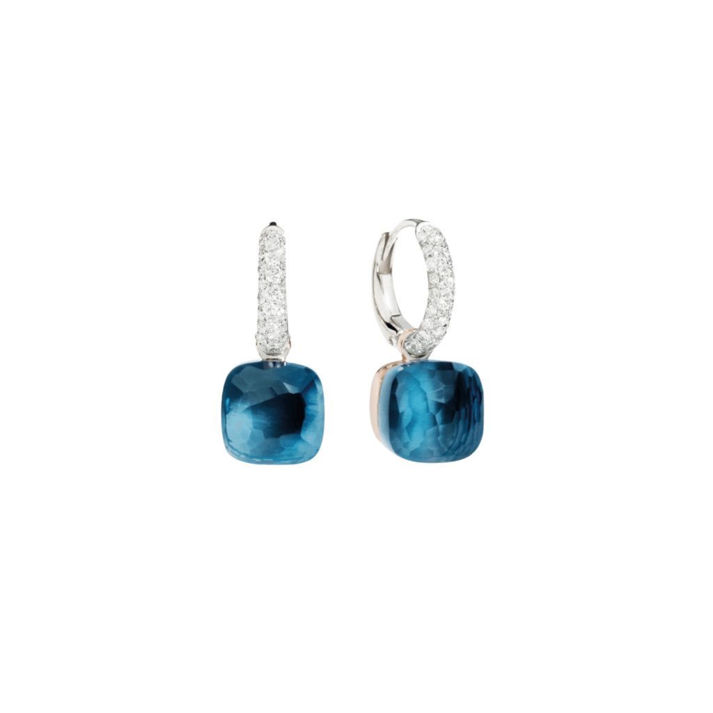 Pomellato Nudo Diamonds oorsieraad roodgoud met diamant - POB4010 O6000 DB0TL - #1 Pomellato Nudo Diamonds oorsieraad roodgoud met diamant - POB4010 O6000 DB0TL - #1