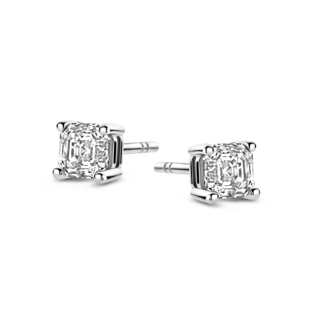 Royal Asscher Constance oorsieraad witgoud met diamant - E.210.RAC.18WG.53 GIA - #2 Royal Asscher Constance oorsieraad witgoud met diamant - E.210.RAC.18WG.53 GIA - #2