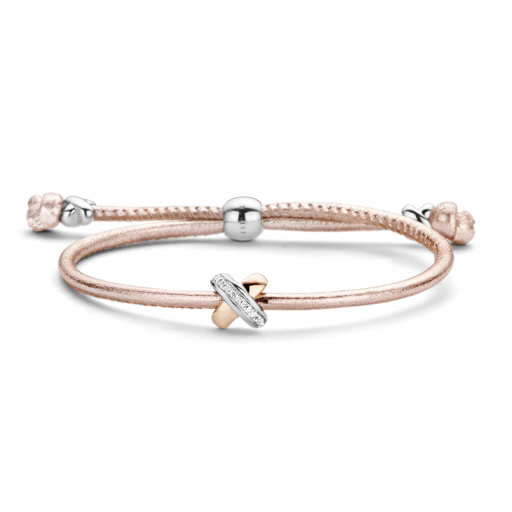 Tirisi Moda Kisses armband geelgoud met diamant - TM2133RZ(2P) - #1 Tirisi Moda Kisses armband geelgoud met diamant - TM2133RZ(2P) - #1
