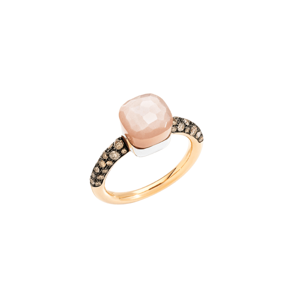 Pomellato Nudo Petit ring roodgoud met diamant - PAB7040 O6BKR BRADL - #1 Pomellato Nudo Petit ring roodgoud met diamant - PAB7040 O6BKR BRADL - #1