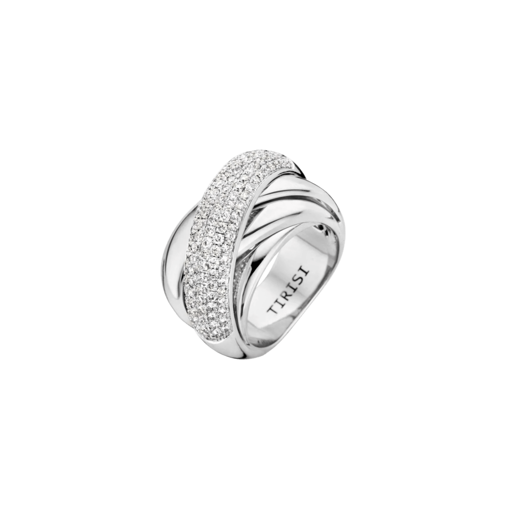 Tirisi Jewelry Amsterdam Due ring witgoud met diamant - TR9681DW - #1 Tirisi Jewelry Amsterdam Due ring witgoud met diamant - TR9681DW - #1