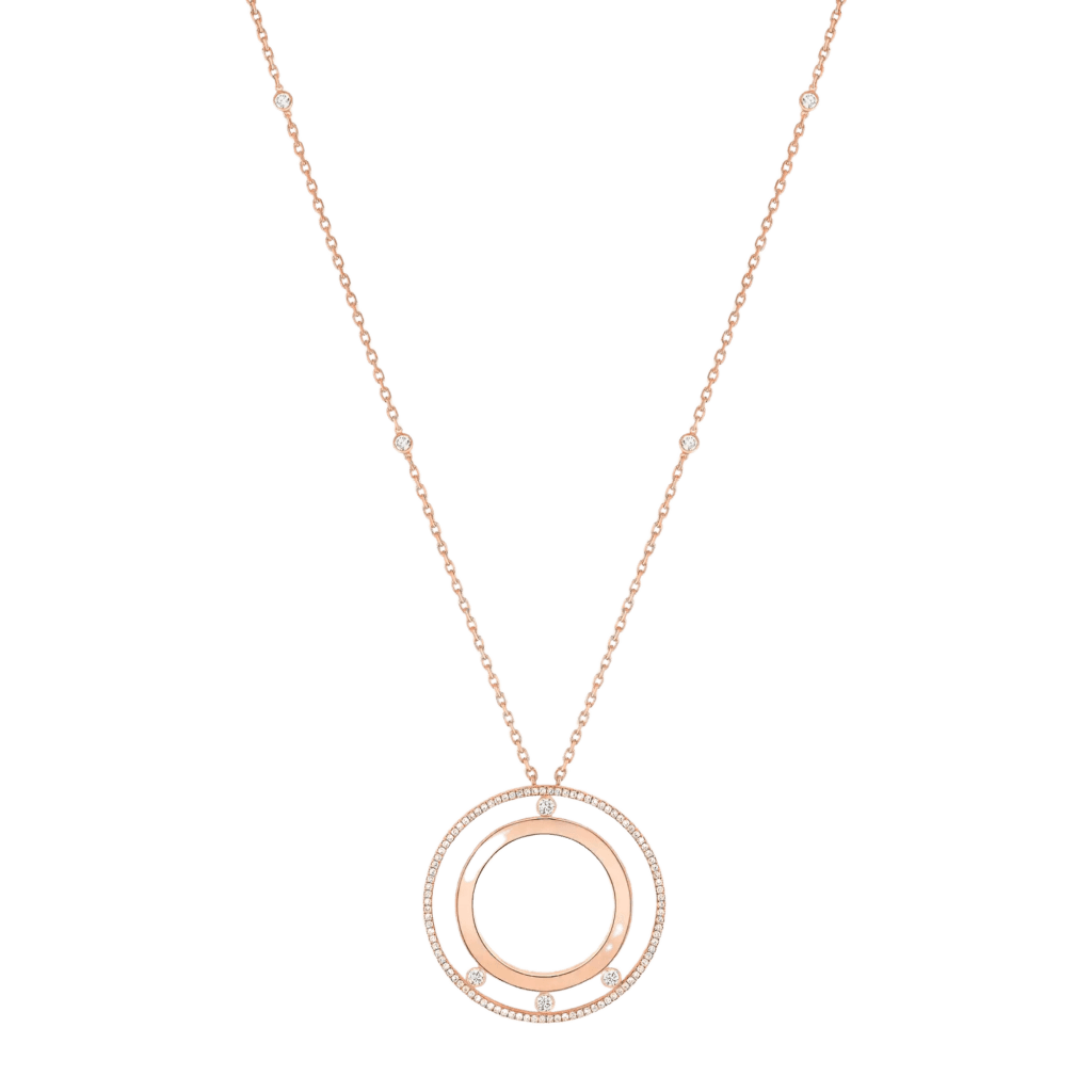 Messika Move Romane collier roodgoud met diamant - 11169-PG - #1 Messika Move Romane collier roodgoud met diamant - 11169-PG - #1