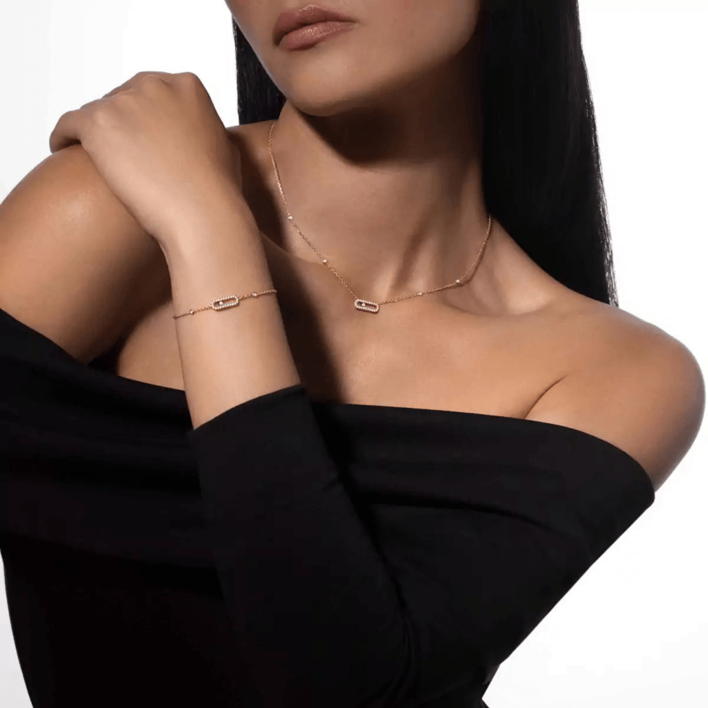 Messika Move Uno collier roodgoud met diamant - 4708-PG - #3 Messika Move Uno collier roodgoud met diamant - 4708-PG - #3
