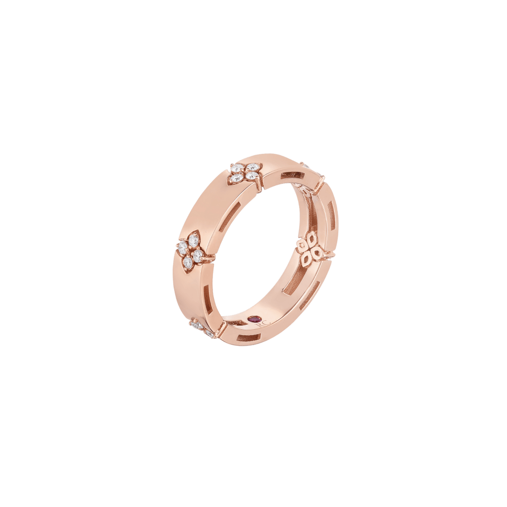 Roberto Coin Love In Verona ring roodgoud met diamant - ADR888RI2013 - #1 Roberto Coin Love In Verona ring roodgoud met diamant - ADR888RI2013 - #1