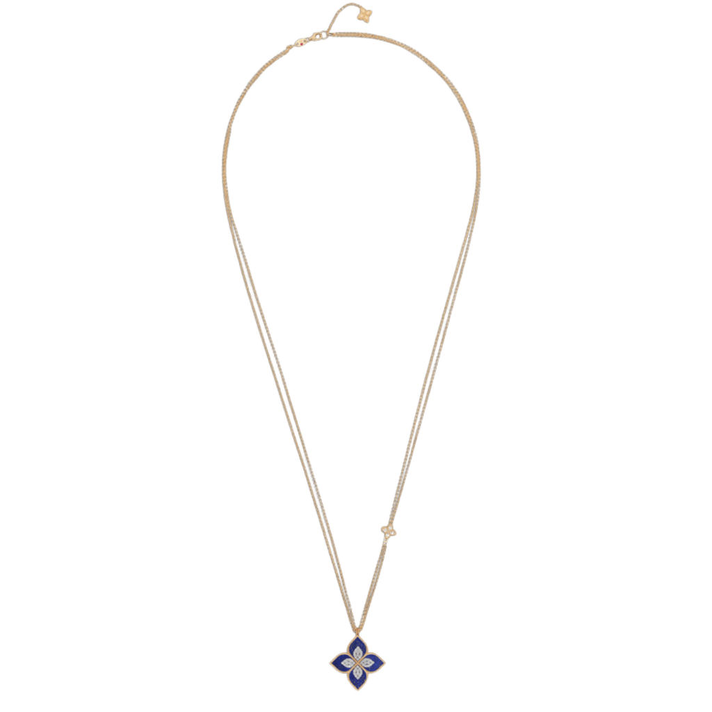Roberto Coin Princess Flower collier roodgoud met diamant - ADV888CL1838_854 - #3 Roberto Coin Princess Flower collier roodgoud met diamant - ADV888CL1838_854 - #3