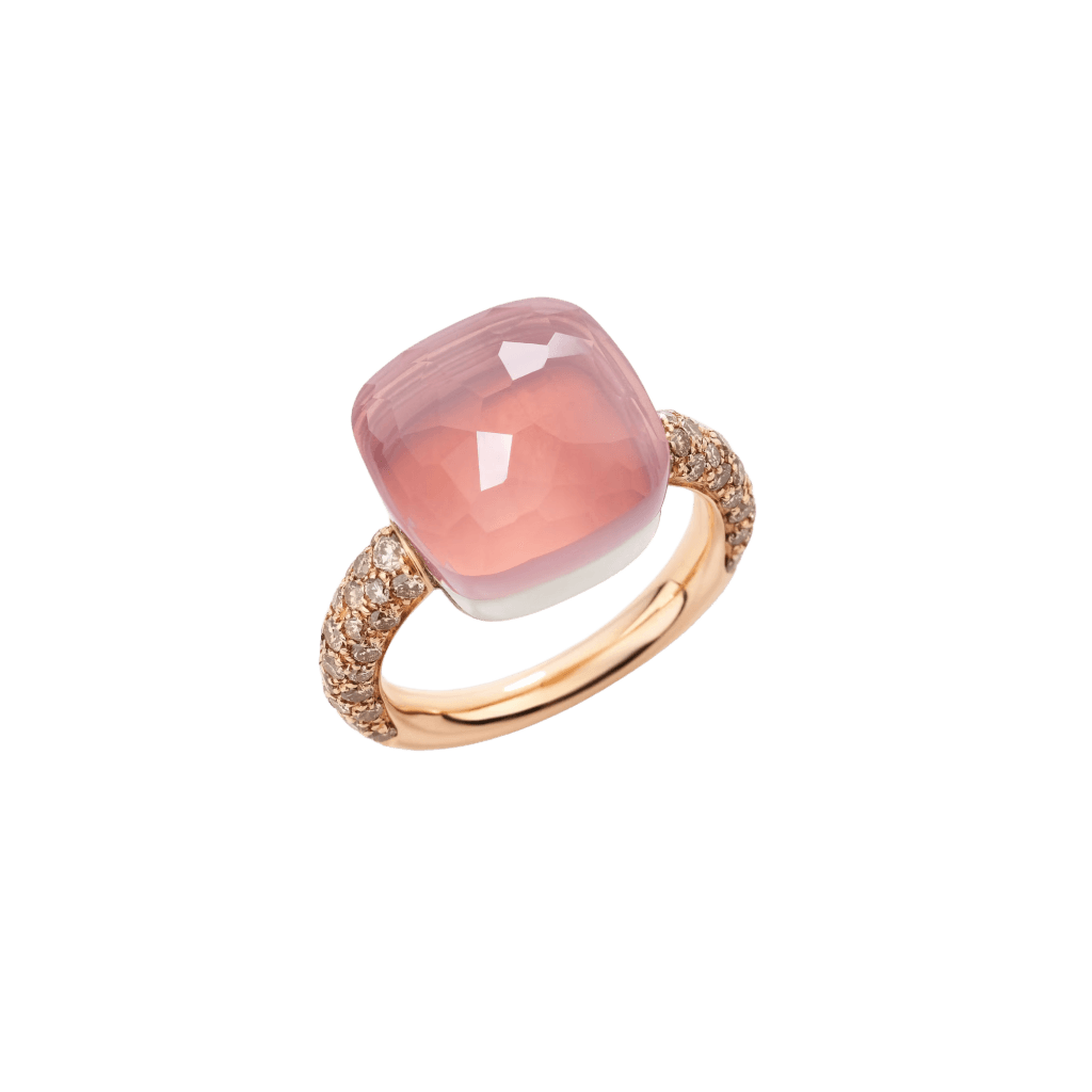Pomellato Nudo ring roodgoud met diamant - PAB4010 O6000 BRCQR - #1 Pomellato Nudo ring roodgoud met diamant - PAB4010 O6000 BRCQR - #1