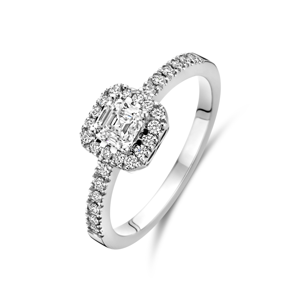 Royal Asscher Margriet ring witgoud met diamant - R.120.RAC.WG.26 GIA - #2 Royal Asscher Margriet ring witgoud met diamant - R.120.RAC.WG.26 GIA - #2