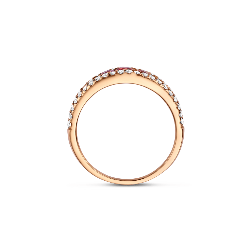 Schaap en Citroen Colours Rainbow ring roodgoud met saffier - #4 Schaap en Citroen Colours Rainbow ring roodgoud met saffier - #4