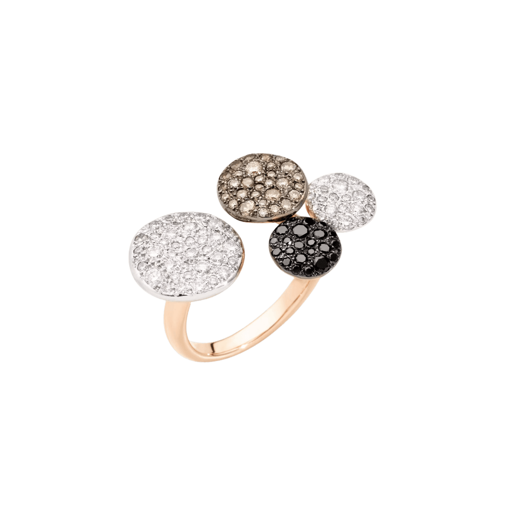 Pomellato Sabbia ring roodgoud met diamant - PAC0010 07BWR DBX00 - #1 Pomellato Sabbia ring roodgoud met diamant - PAC0010 07BWR DBX00 - #1