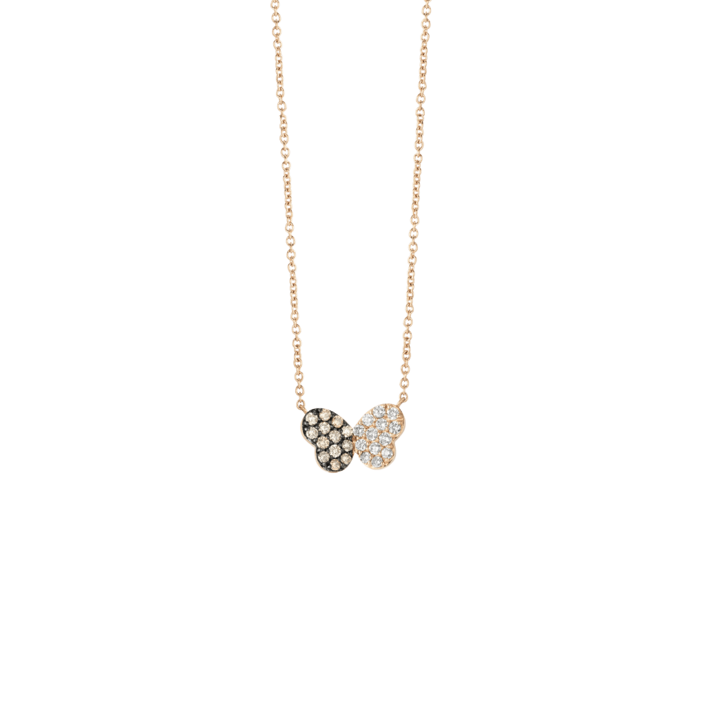 Schaap en Citroen Diamonds collier roodgoud met diamant - #1 Schaap en Citroen Diamonds collier roodgoud met diamant - #1
