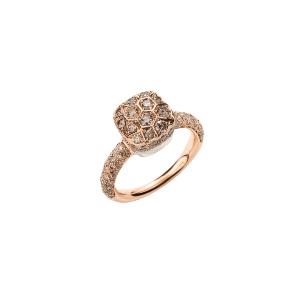Pomellato Nudo Solitaire ring roodgoud met diamant - PAC2028 O6000 DBR00 - #1 Pomellato Nudo Solitaire ring roodgoud met diamant - PAC2028 O6000 DBR00 - #1
