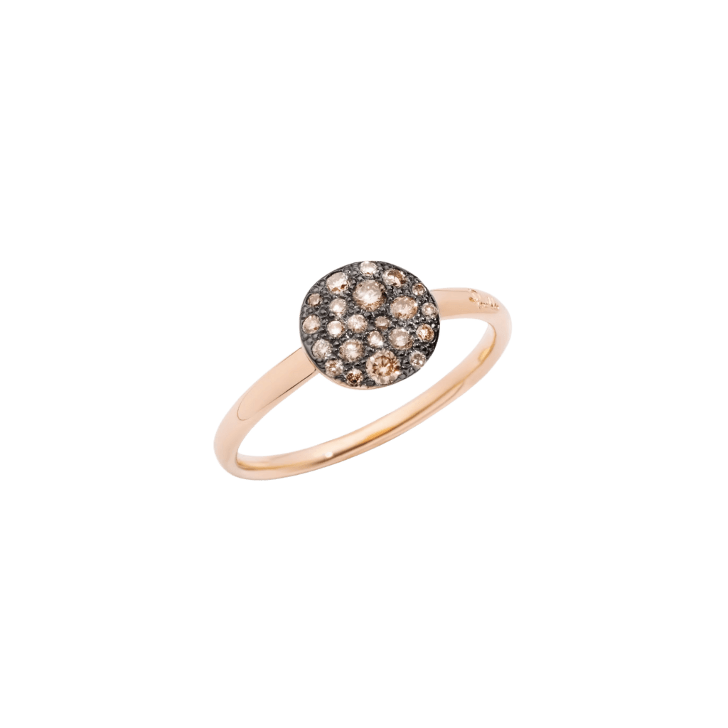 Pomellato Sabbia ring roodgoud met diamant - PAB4070 O7000 DBR00 - #1 Pomellato Sabbia ring roodgoud met diamant - PAB4070 O7000 DBR00 - #1
