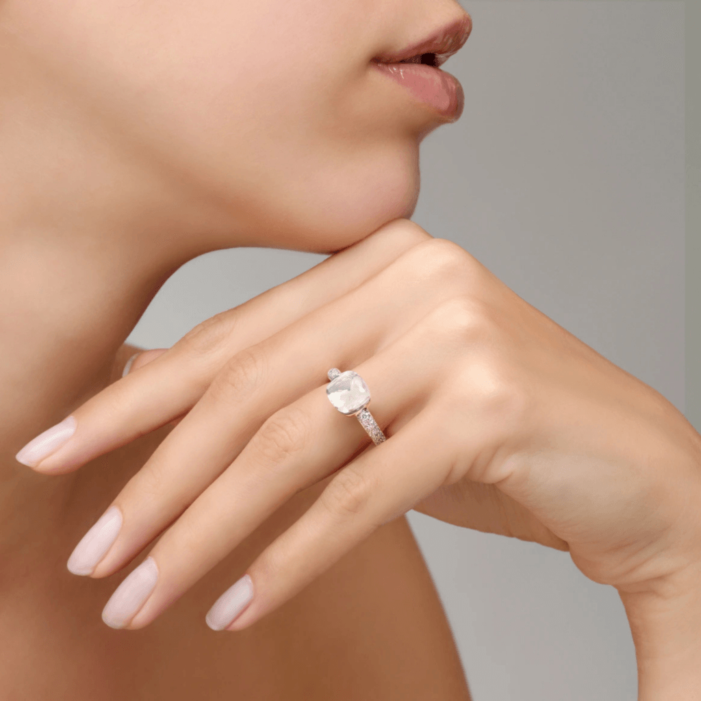Pomellato Nudo Petit ring roodgoud met diamant - PAB7040 O6WHR DB0TB - #2 Pomellato Nudo Petit ring roodgoud met diamant - PAB7040 O6WHR DB0TB - #2