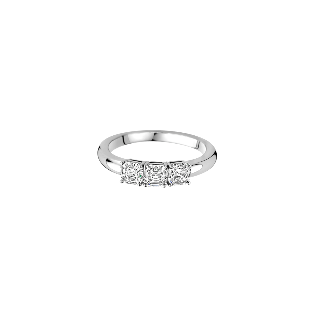 Royal Asscher Claudine ring witgoud met diamant - R.167.RAC.WG.16 GIA - #2 Royal Asscher Claudine ring witgoud met diamant - R.167.RAC.WG.16 GIA - #2