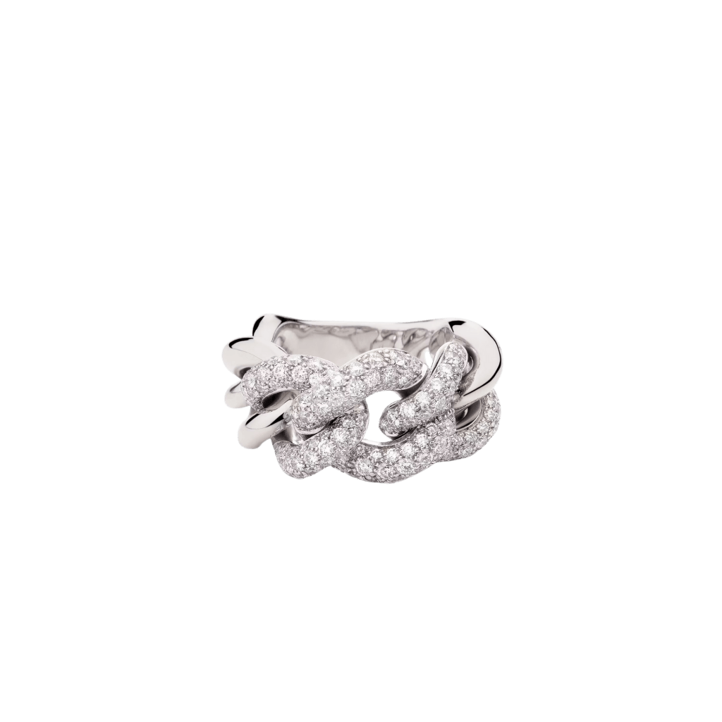 Pomellato Catene ring witgoud met diamant - PAC3011 O2WHR DB000 - #2 Pomellato Catene ring witgoud met diamant - PAC3011 O2WHR DB000 - #2