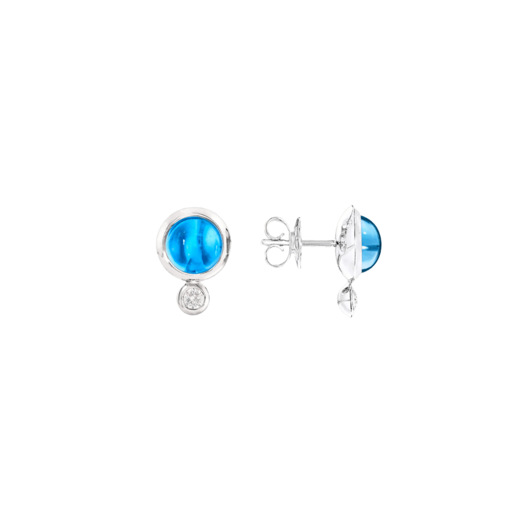 Tamara Comolli Bouton Drop oorsieraad witgoud met diamant - E-BOU-ToSw-Cl-wg - #2 Tamara Comolli Bouton Drop oorsieraad witgoud met diamant - E-BOU-ToSw-Cl-wg - #2