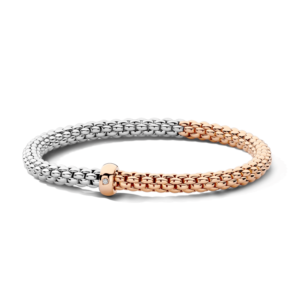 FOPE Solo armband roodgoud met diamant - 01M06B2_BB_1_XRX_00M - #5 FOPE Solo armband roodgoud met diamant - 01M06B2_BB_1_XRX_00M - #5
