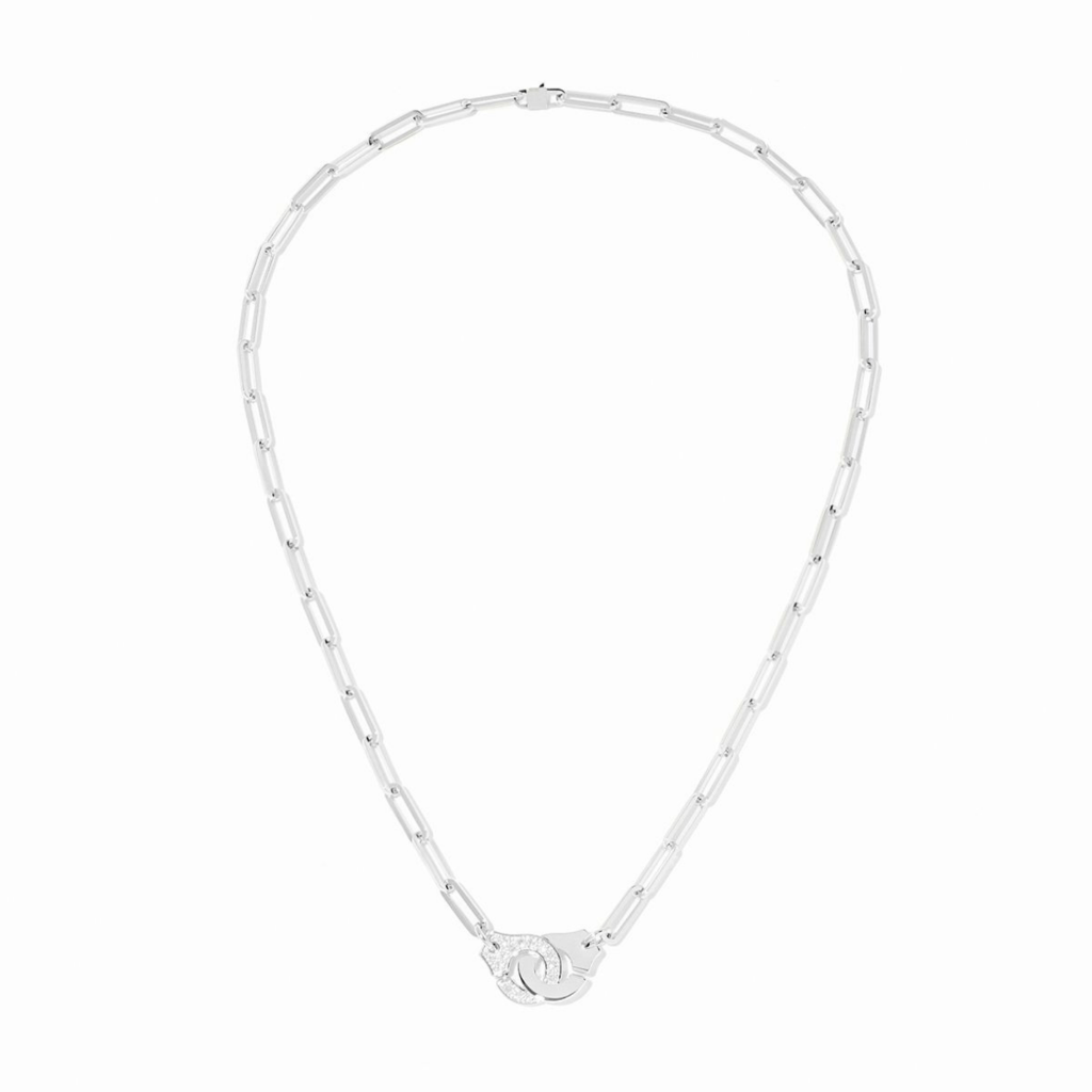dinh van Menottes Dinh Van collier witgoud met diamant - 652212 - #2 dinh van Menottes Dinh Van collier witgoud met diamant - 652212 - #2