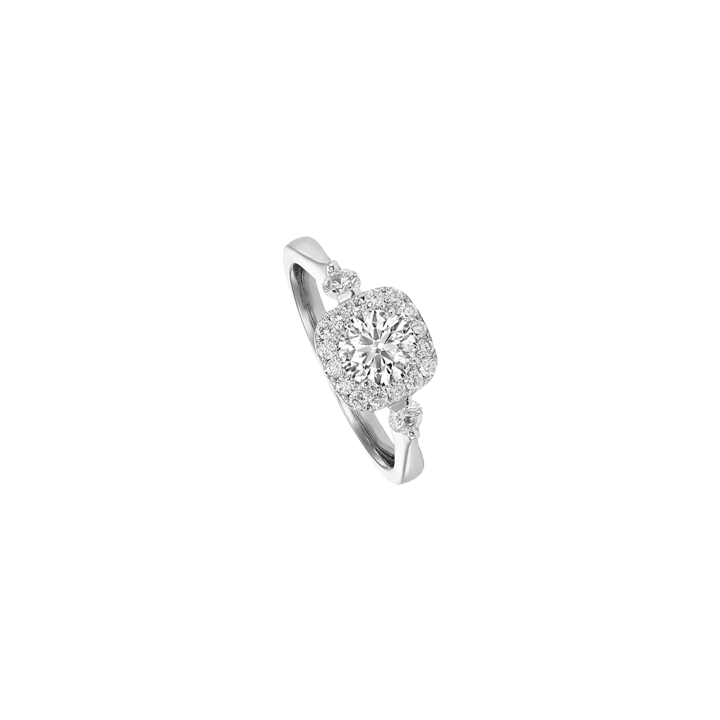 Royal Asscher Aida ring witgoud met diamant - R.74.3371.RAB.WG.17 HRD - #3 Royal Asscher Aida ring witgoud met diamant - R.74.3371.RAB.WG.17 HRD - #3