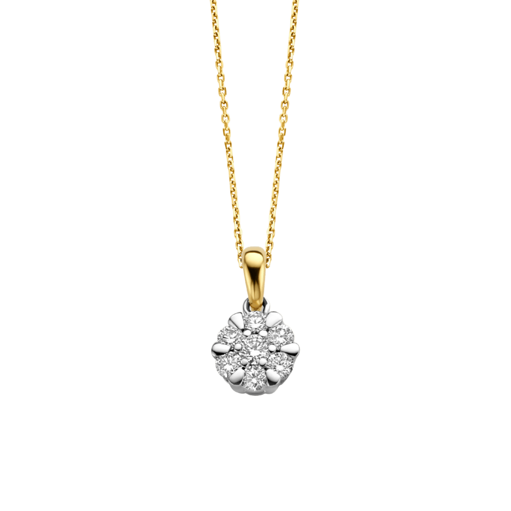 Schaap en Citroen Diamonds hanger geelgoud met diamant - #1 Schaap en Citroen Diamonds hanger geelgoud met diamant - #1