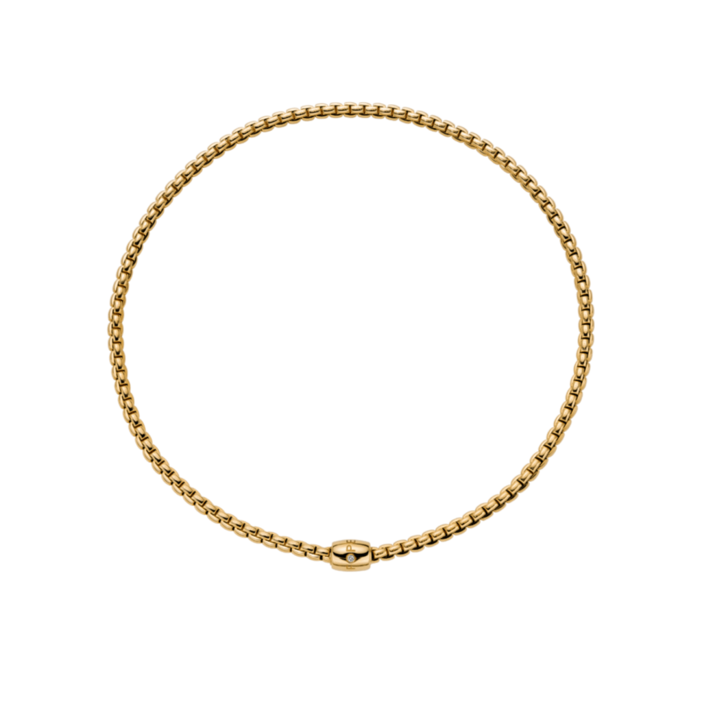 FOPE Solo collier geelgoud met diamant - 07F01CX_BB_G_XGX_040 - #2 FOPE Solo collier geelgoud met diamant - 07F01CX_BB_G_XGX_040 - #2