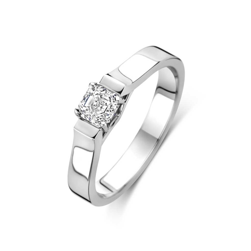 Royal Asscher Celeste ring witgoud met diamant - R.111.RAC.WG.48 - #2 Royal Asscher Celeste ring witgoud met diamant - R.111.RAC.WG.48 - #2