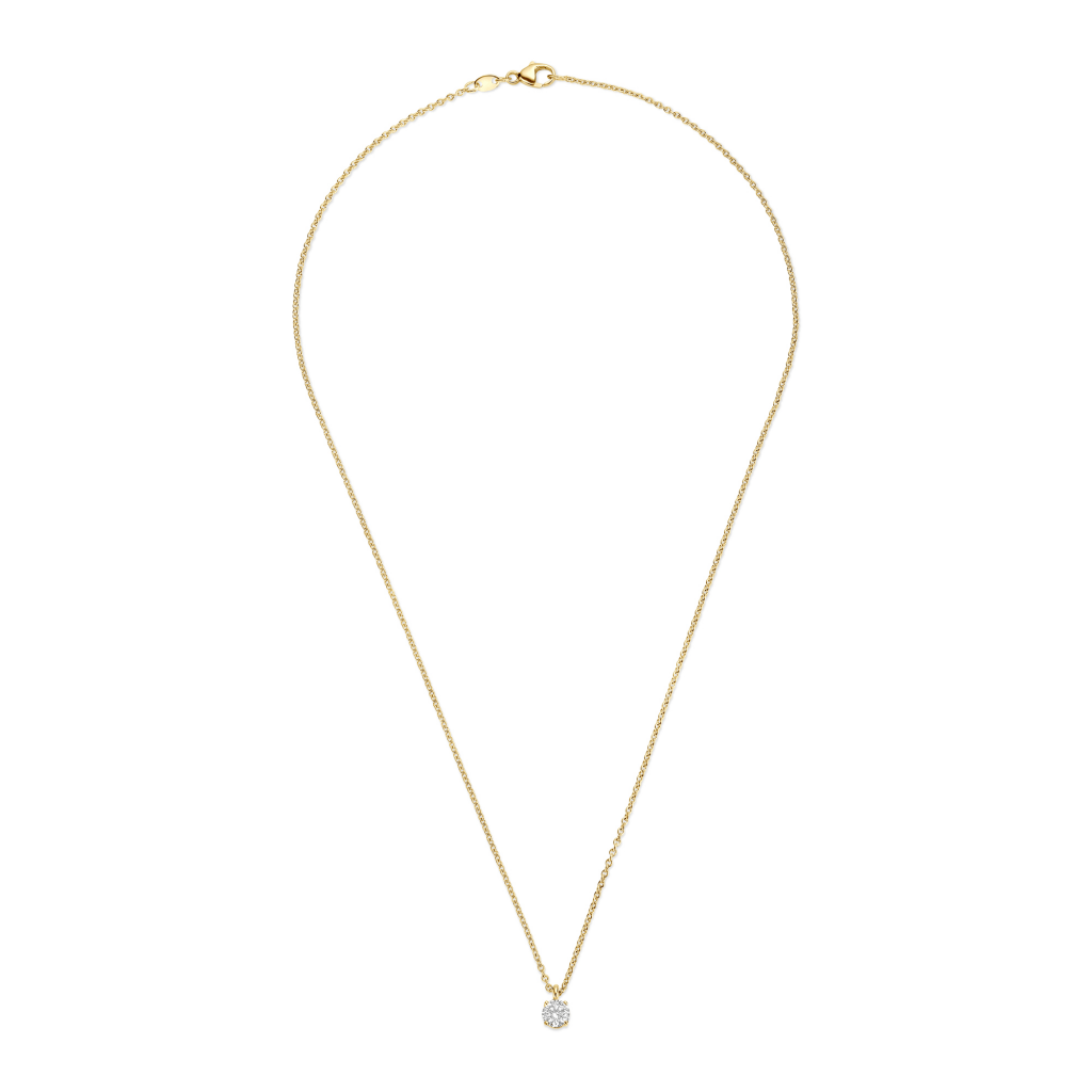 Schaap en Citroen Diamonds collier geelgoud met diamant - #4 Schaap en Citroen Diamonds collier geelgoud met diamant - #4