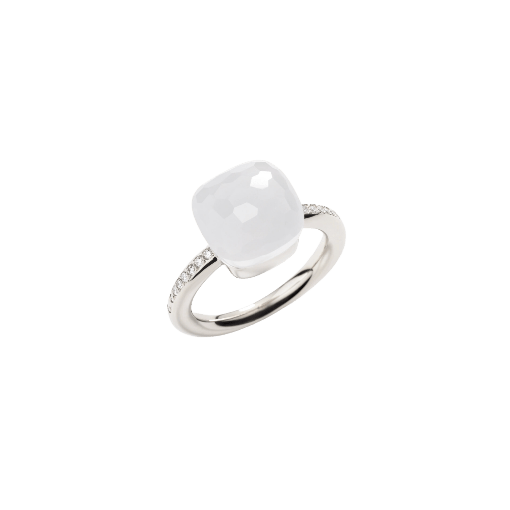 Pomellato Nudo Solitaire ring witgoud met diamant - PAC2031 UW000 B0QLT - #1 Pomellato Nudo Solitaire ring witgoud met diamant - PAC2031 UW000 B0QLT - #1