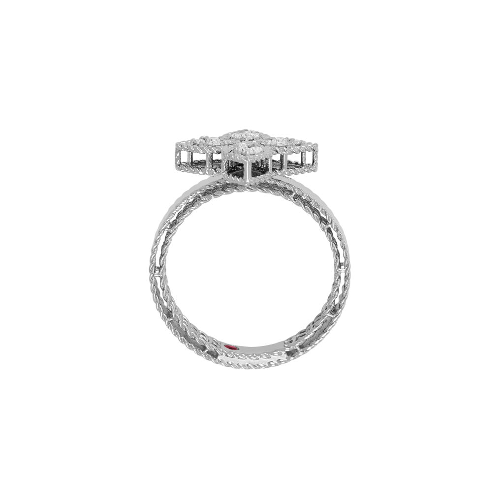 Roberto Coin Princess Flower ring witgoud met diamant - ADR777RI0639 - #3 Roberto Coin Princess Flower ring witgoud met diamant - ADR777RI0639 - #3