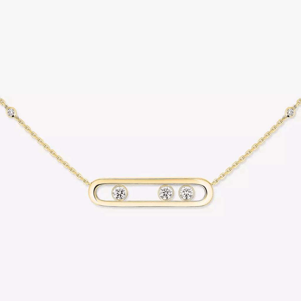 Messika Move 10th collier geelgoud met diamant - 3997-YG - #4 Messika Move 10th collier geelgoud met diamant - 3997-YG - #4