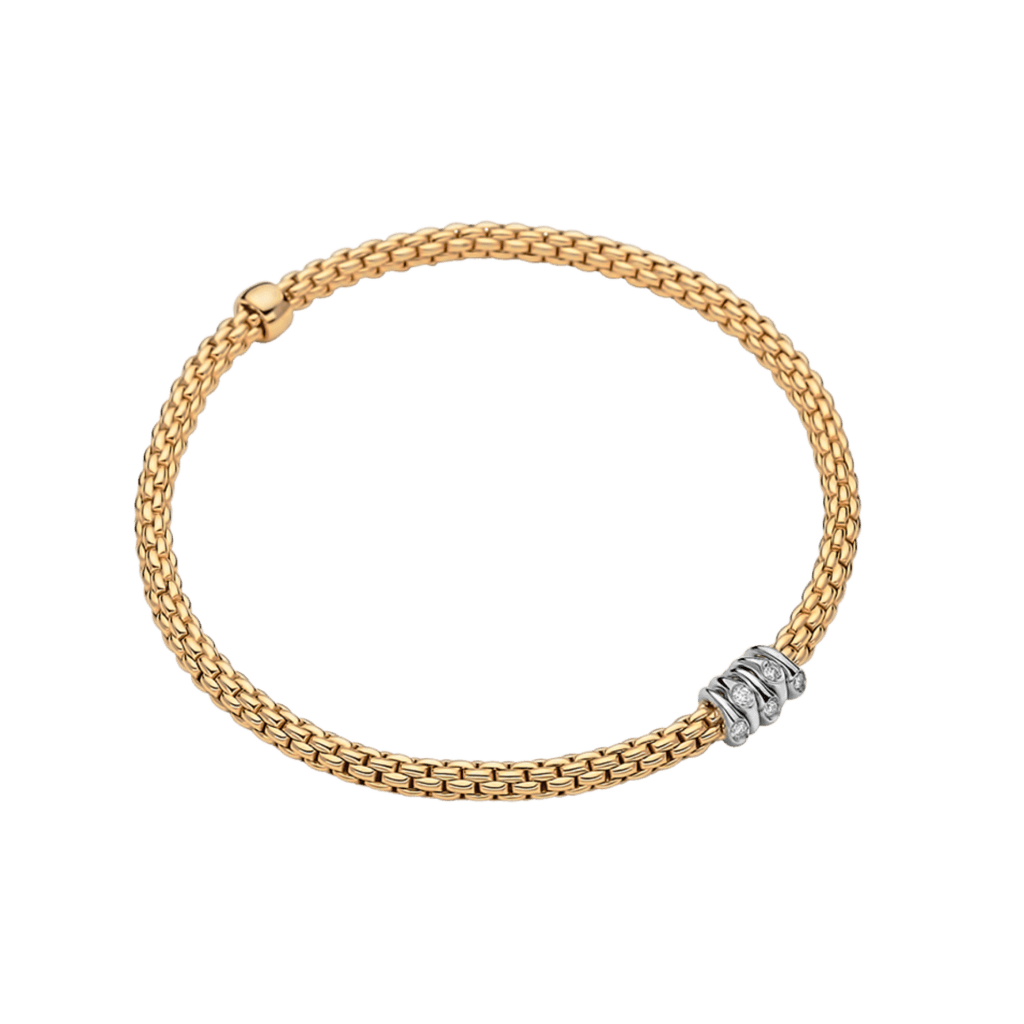 FOPE Prima armband geelgoud met diamant - 74608BX_BB_G_XBX_00M - #1 FOPE Prima armband geelgoud met diamant - 74608BX_BB_G_XBX_00M - #1
