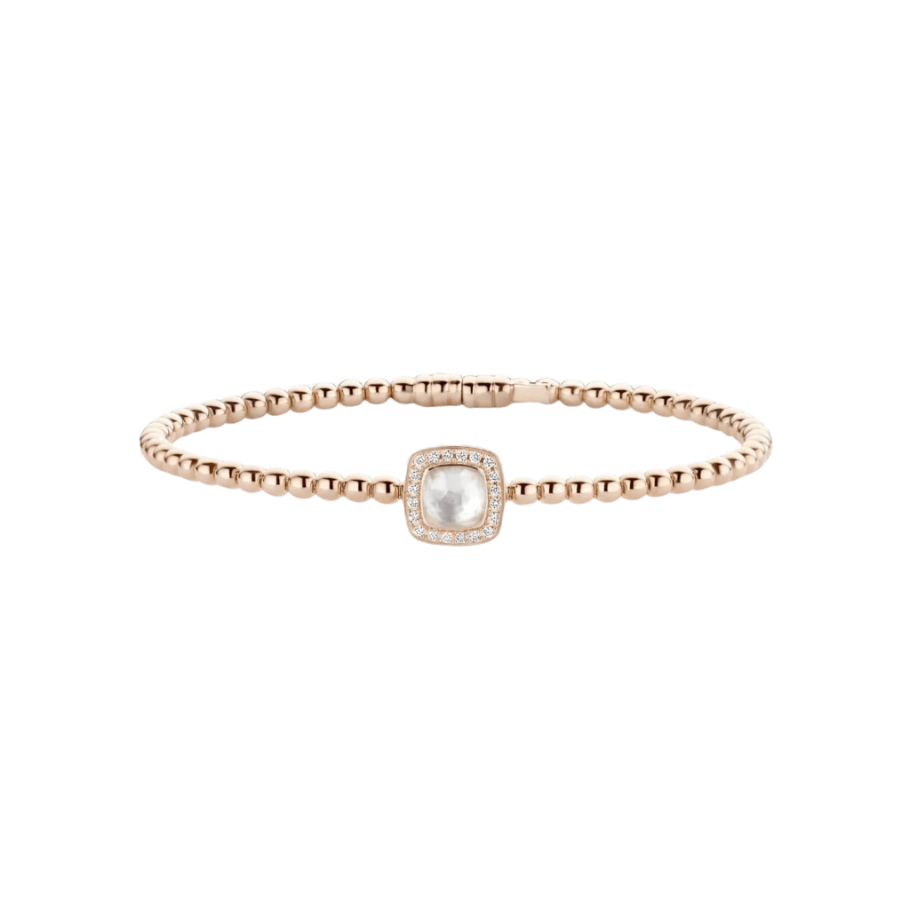 Tirisi Jewelry Milano Tre armband roodgoud met diamant - TB2147WQP - #2 Tirisi Jewelry Milano Tre armband roodgoud met diamant - TB2147WQP - #2