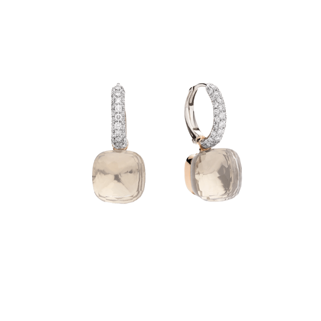Pomellato Nudo Diamonds oorsieraad roodgoud met diamant - POB4010 O6WHR DB0TB - #1 Pomellato Nudo Diamonds oorsieraad roodgoud met diamant - POB4010 O6WHR DB0TB - #1