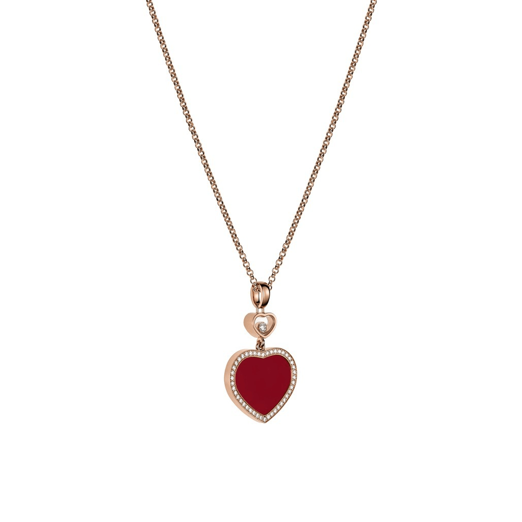 Chopard Happy Diamonds Happy Hearts collier roodgoud met diamant - 79A074-5801 - #3 Chopard Happy Diamonds Happy Hearts collier roodgoud met diamant - 79A074-5801 - #3