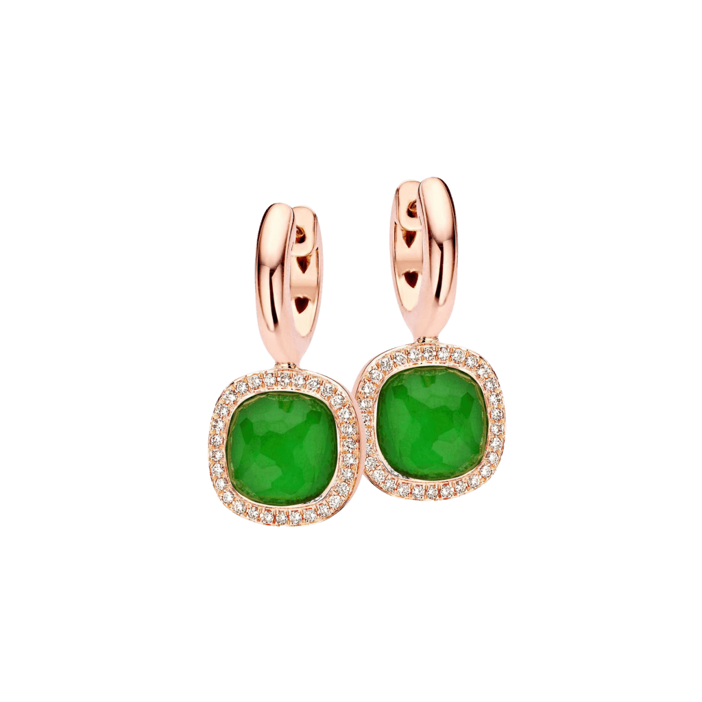 Tirisi Jewelry Milano Due oorsieraad roodgoud met diamant - TE9217EMP - #1 Tirisi Jewelry Milano Due oorsieraad roodgoud met diamant - TE9217EMP - #1