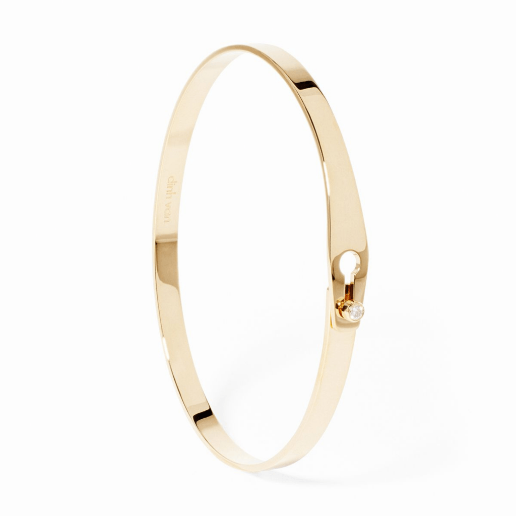 dinh van Serrure armband geelgoud met diamant - 335201 - #2 dinh van Serrure armband geelgoud met diamant - 335201 - #2