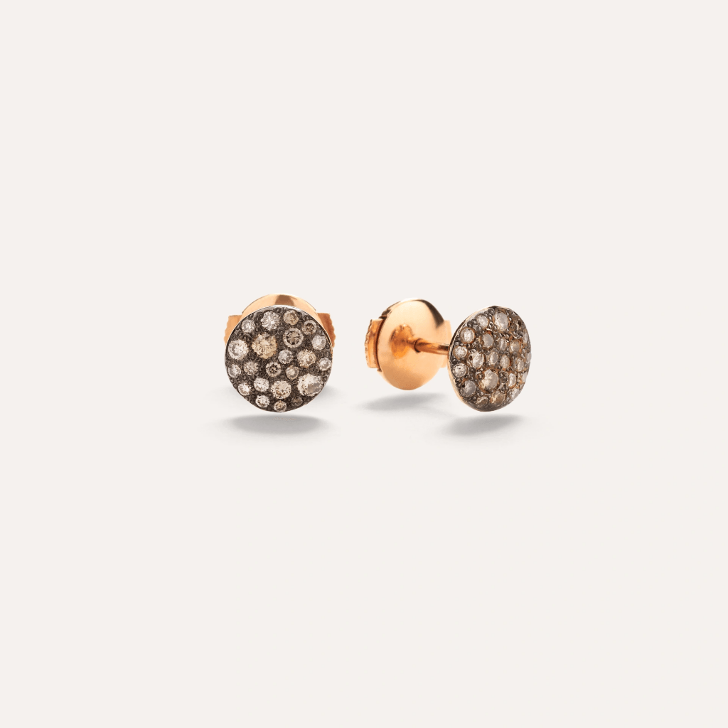 Pomellato Sabbia oorsieraad roodgoud met diamant - POB2042 O7000 DBR00 - #2 Pomellato Sabbia oorsieraad roodgoud met diamant - POB2042 O7000 DBR00 - #2