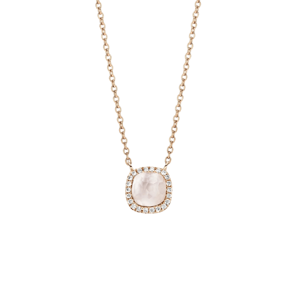 Tirisi Jewelry Milano Sweeties collier roodgoud met diamant - TP9152WQP - #1 Tirisi Jewelry Milano Sweeties collier roodgoud met diamant - TP9152WQP - #1