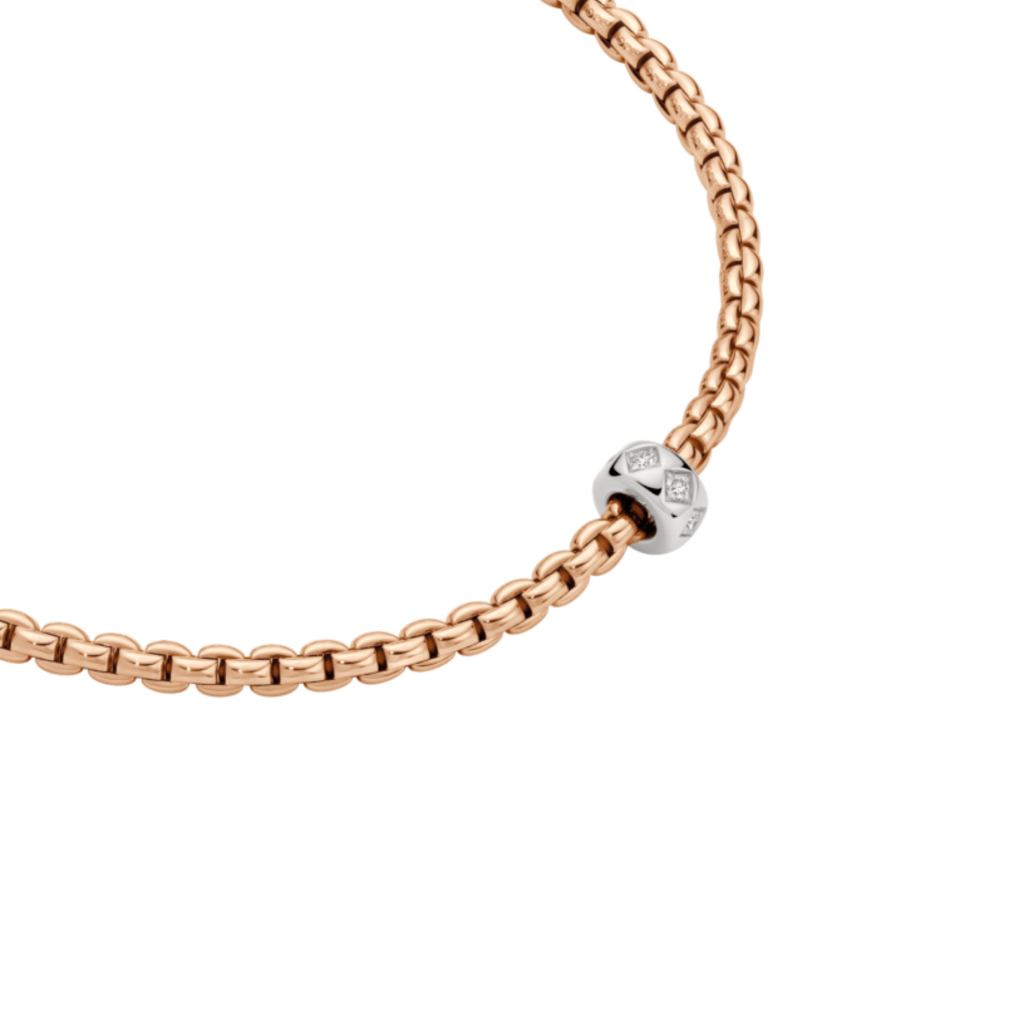 FOPE Eka collier roodgoud met diamant - 73101CX_BB_R_XBX_043 - #3 FOPE Eka collier roodgoud met diamant - 73101CX_BB_R_XBX_043 - #3
