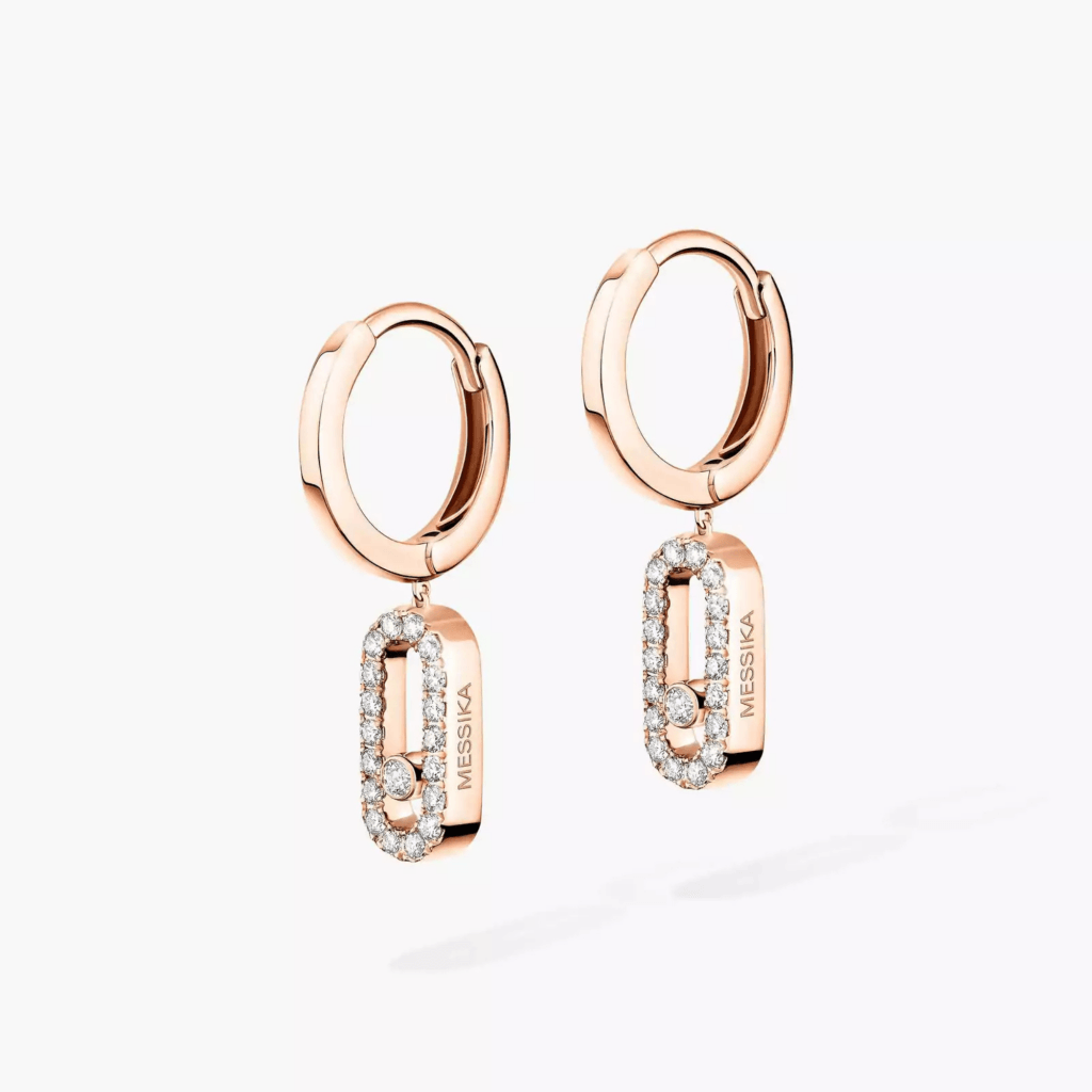 Messika Move Uno oorsieraad roodgoud met diamant - 12037-PG - #4 Messika Move Uno oorsieraad roodgoud met diamant - 12037-PG - #4