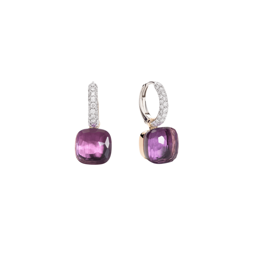 Pomellato Nudo Diamonds oorsieraad roodgoud met diamant - POB4010 O6000 DB0OI - #1 Pomellato Nudo Diamonds oorsieraad roodgoud met diamant - POB4010 O6000 DB0OI - #1