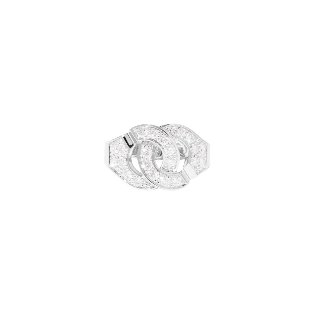 dinh van Menottes Dinh Van ring witgoud met diamant - 267104 - #2 dinh van Menottes Dinh Van ring witgoud met diamant - 267104 - #2