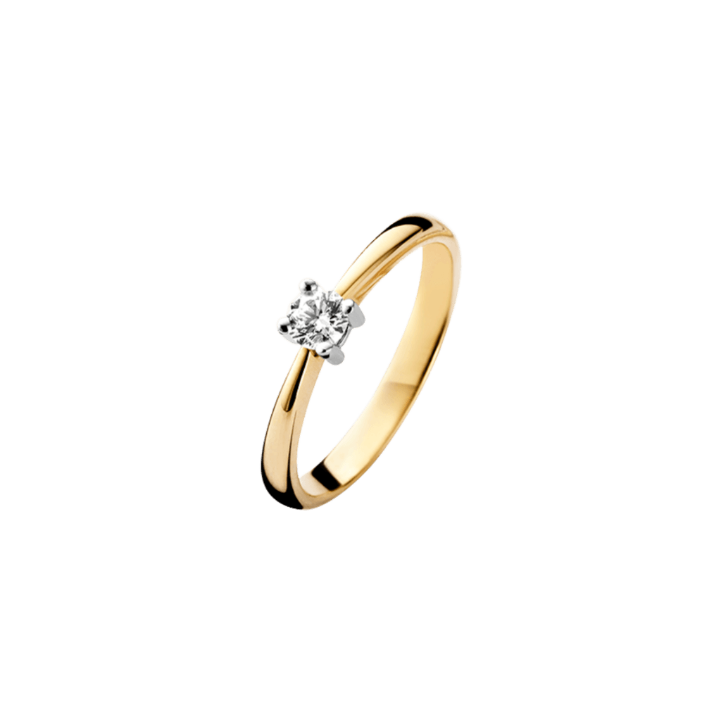 Schaap en Citroen Diamonds ring geelgoud met diamant - #1 Schaap en Citroen Diamonds ring geelgoud met diamant - #1