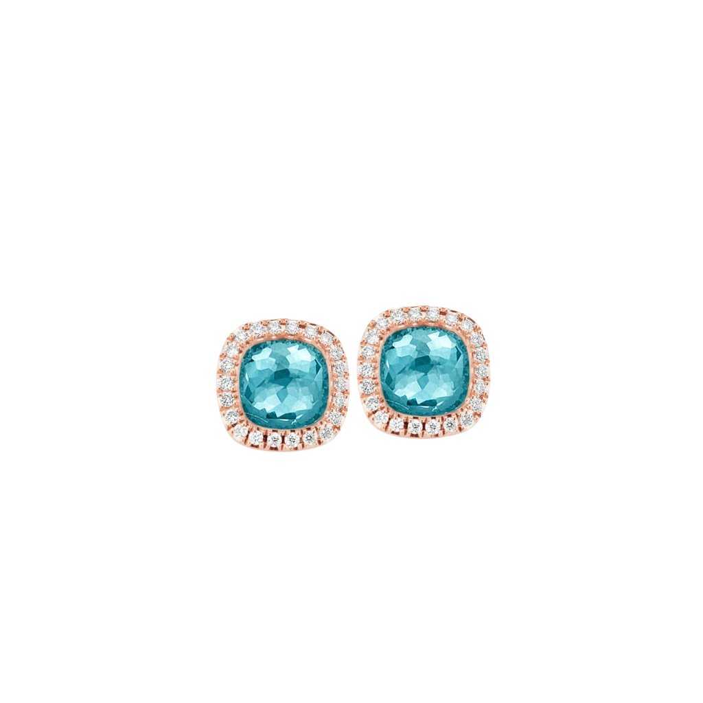 Tirisi Jewelry Milano Sweeties oorsieraad roodgoud met diamant - TE9226TQP - #1 Tirisi Jewelry Milano Sweeties oorsieraad roodgoud met diamant - TE9226TQP - #1
