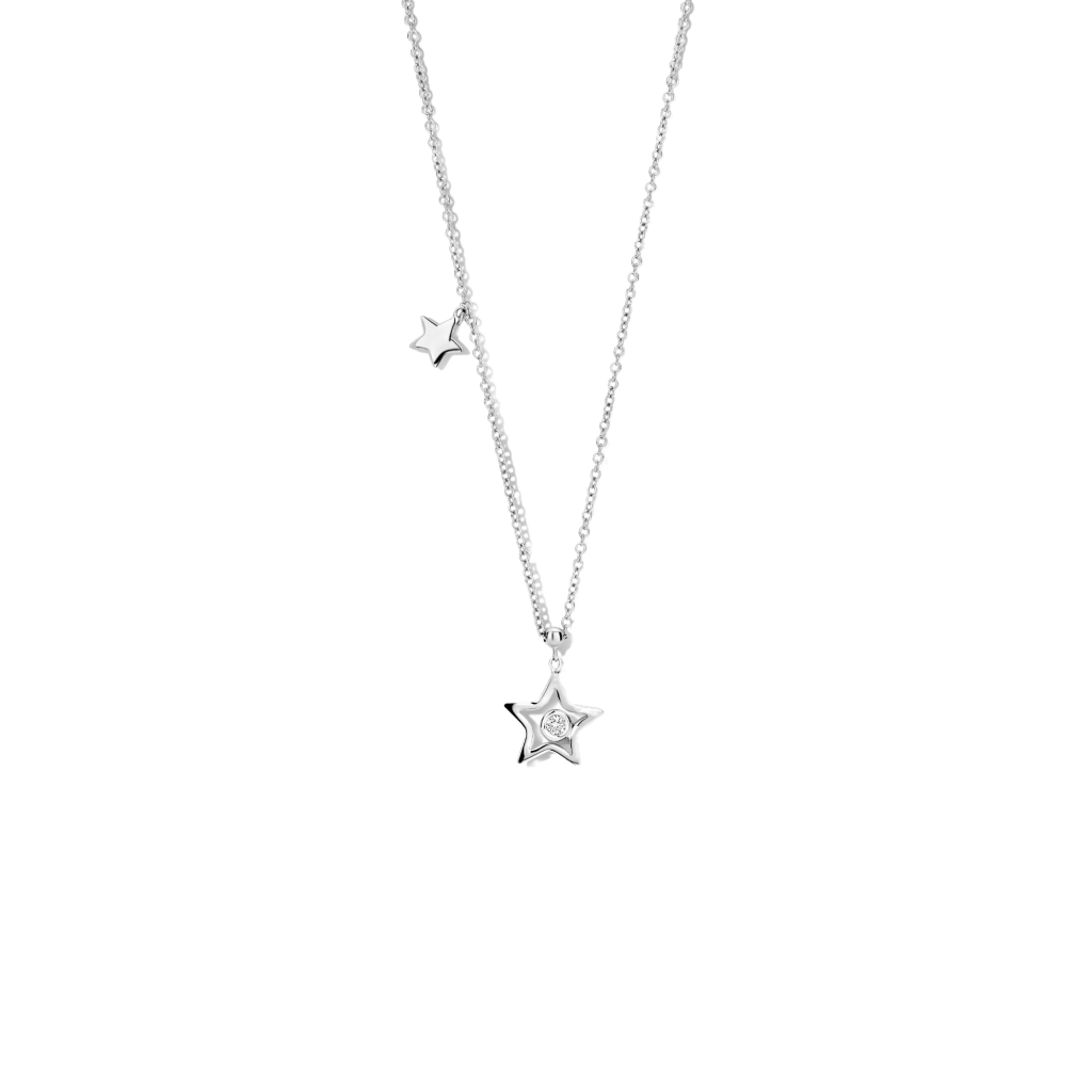 Schaap en Citroen Diamonds collier witgoud met diamant - #1 Schaap en Citroen Diamonds collier witgoud met diamant - #1