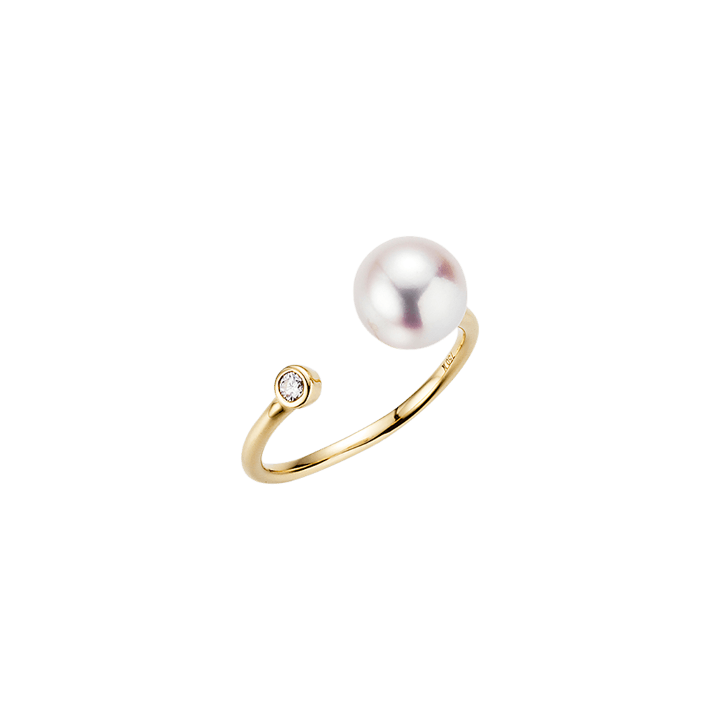 Yana Nesper Nexxt ring geelgoud met diamant - NE9 - #1 Yana Nesper Nexxt ring geelgoud met diamant - NE9 - #1
